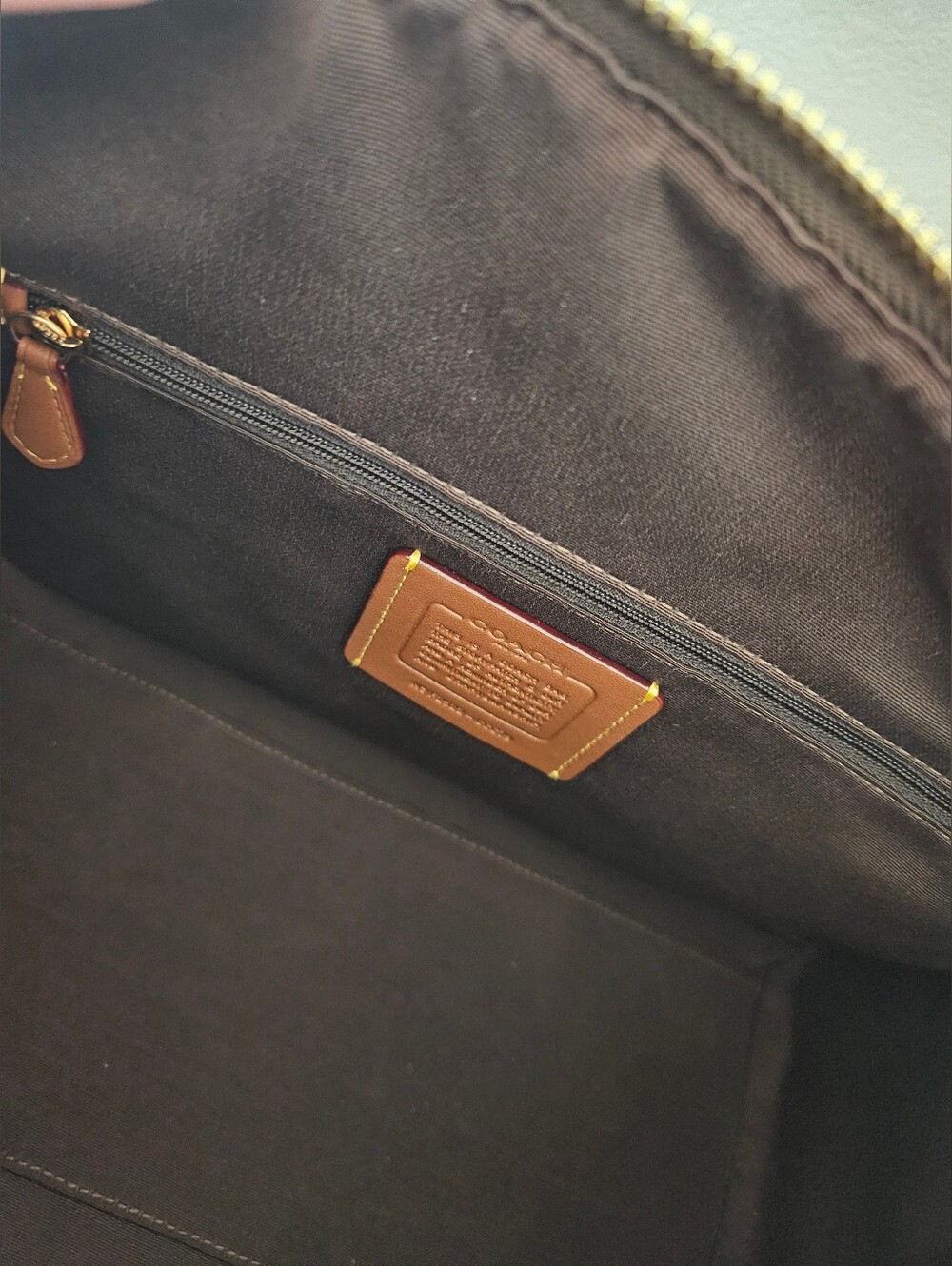 Coach Rowan Large Satchel - Vintage Brown Suede - NWOT - Picture 9 of 11